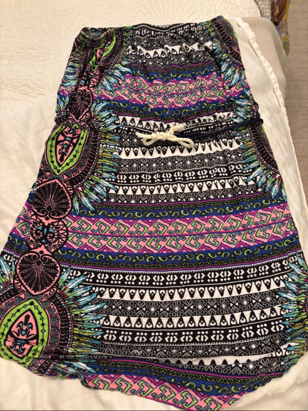 Women’s Multicolor Printed Swim Cover-Up Dress